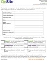 Credit Card Authorization Form